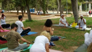 Teaching in the park